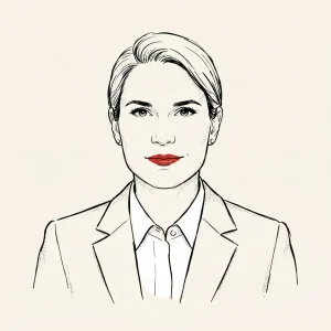 Illustrated portrait of Nicole Bohne